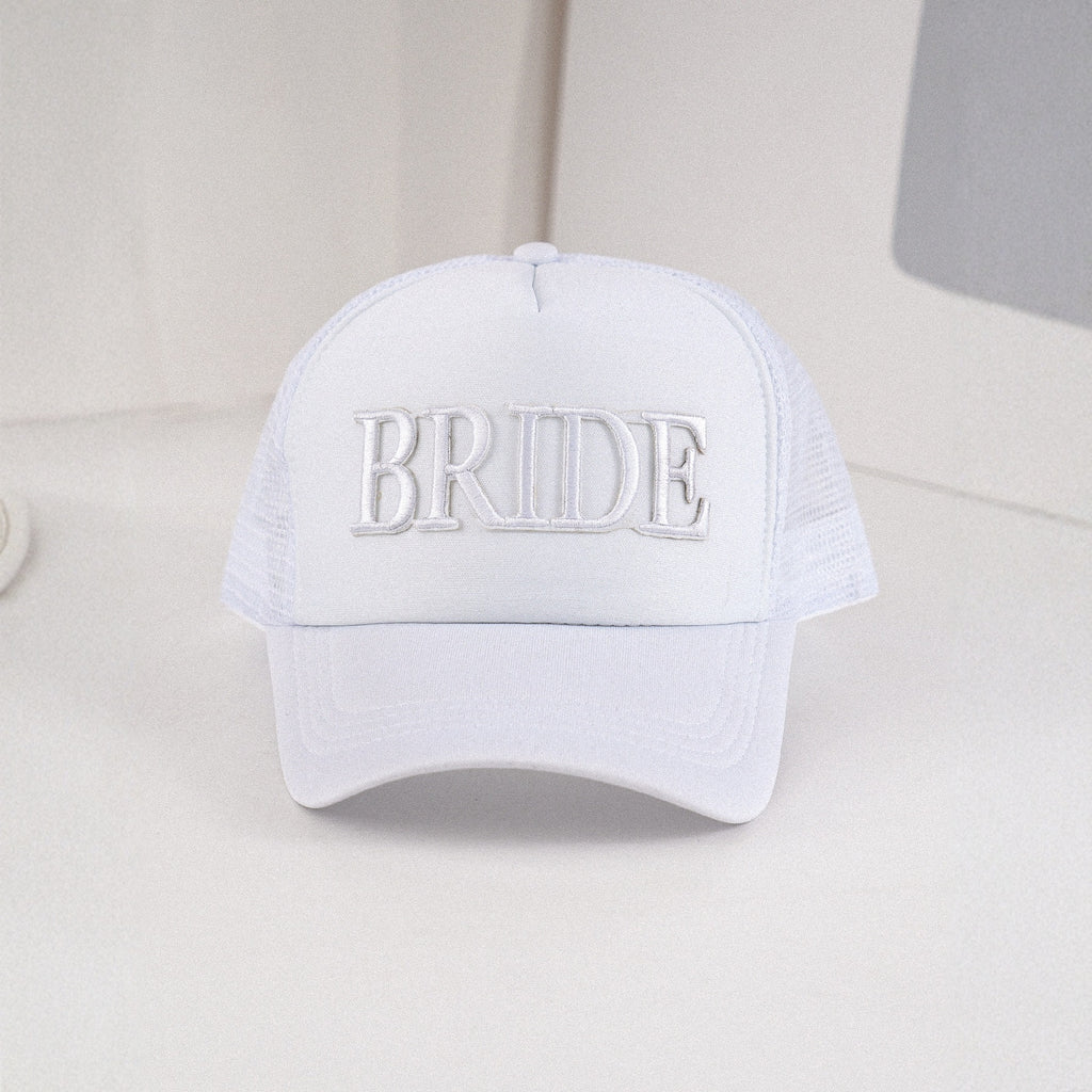 Embroidered Letter Mesh Cap