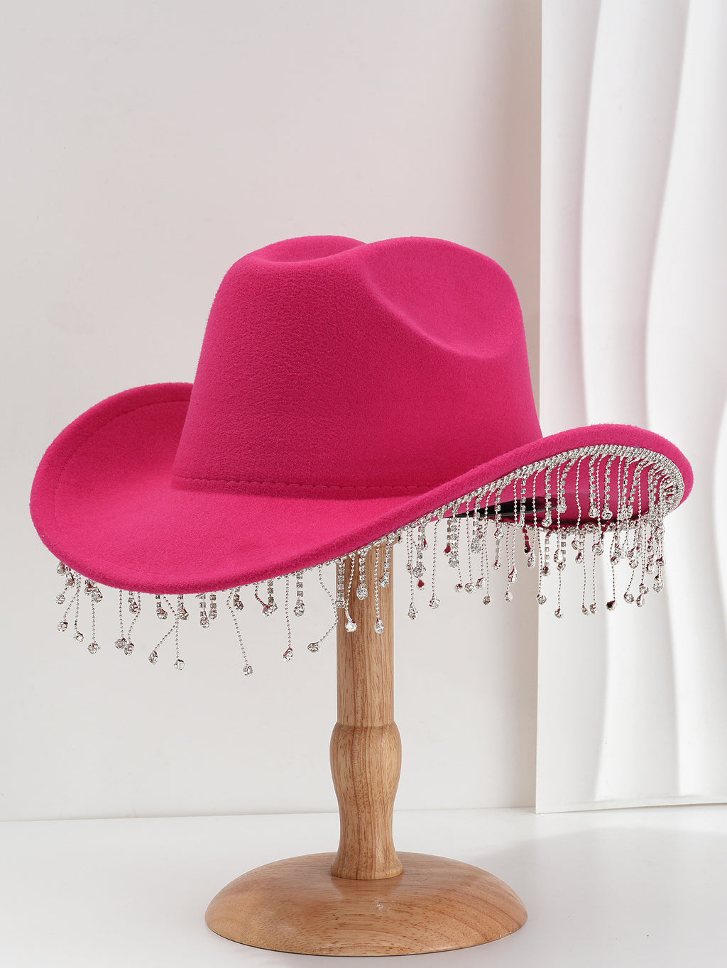 Fringe Wide Brim Cowboy Hat