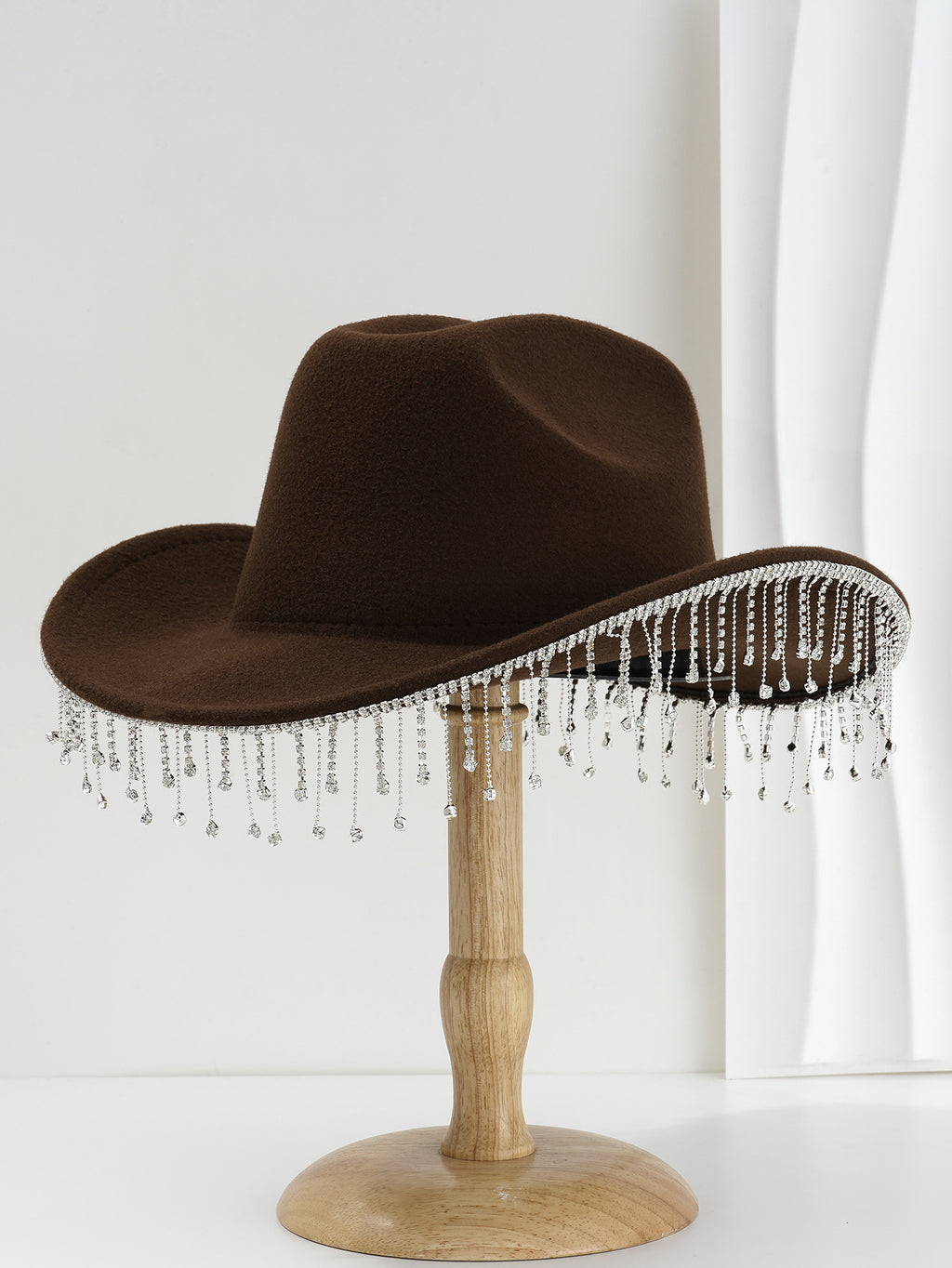 Fringe Wide Brim Cowboy Hat