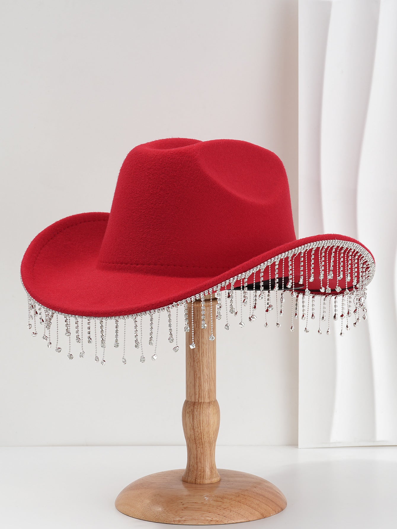 Fringe Wide Brim Cowboy Hat
