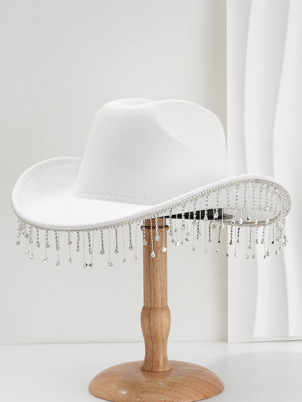 Fringe Wide Brim Cowboy Hat