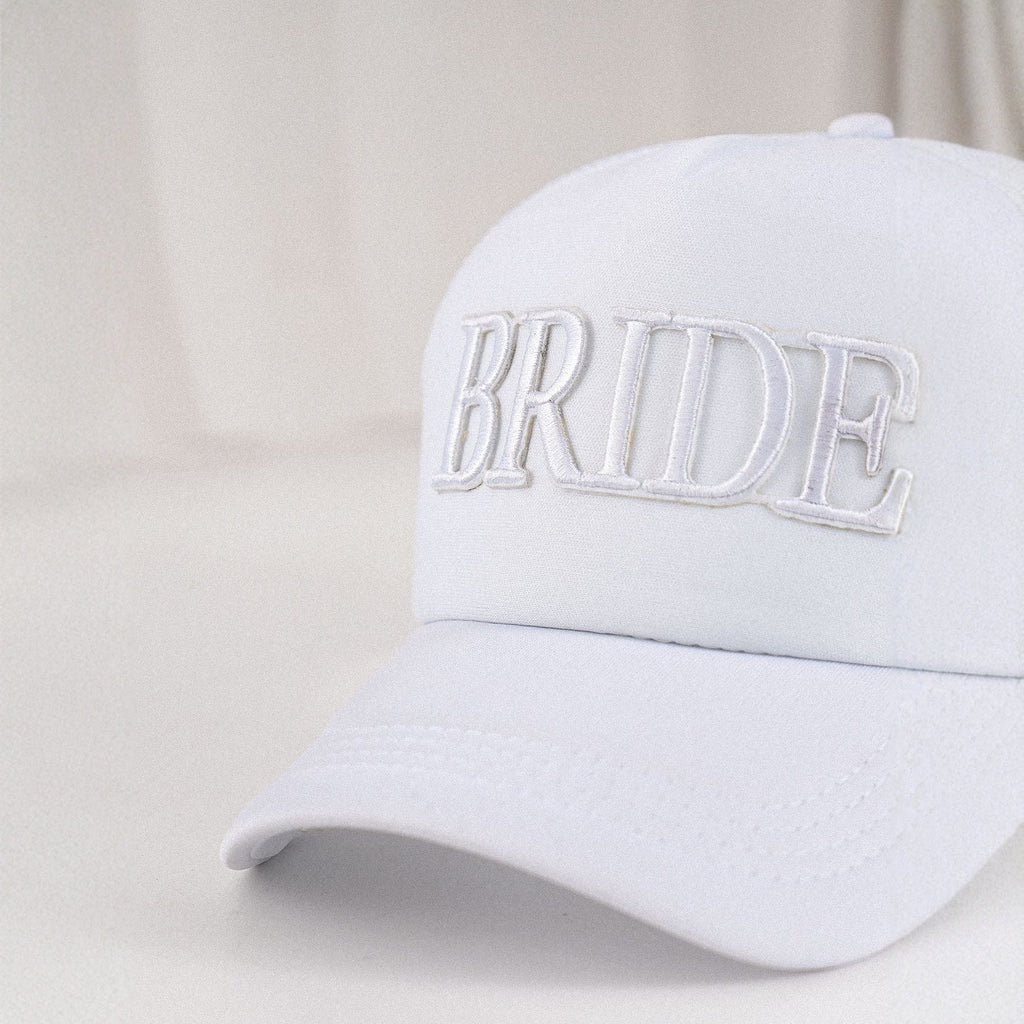Embroidered Letter Mesh Cap