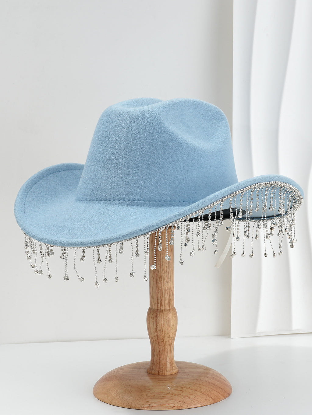Fringe Wide Brim Cowboy Hat