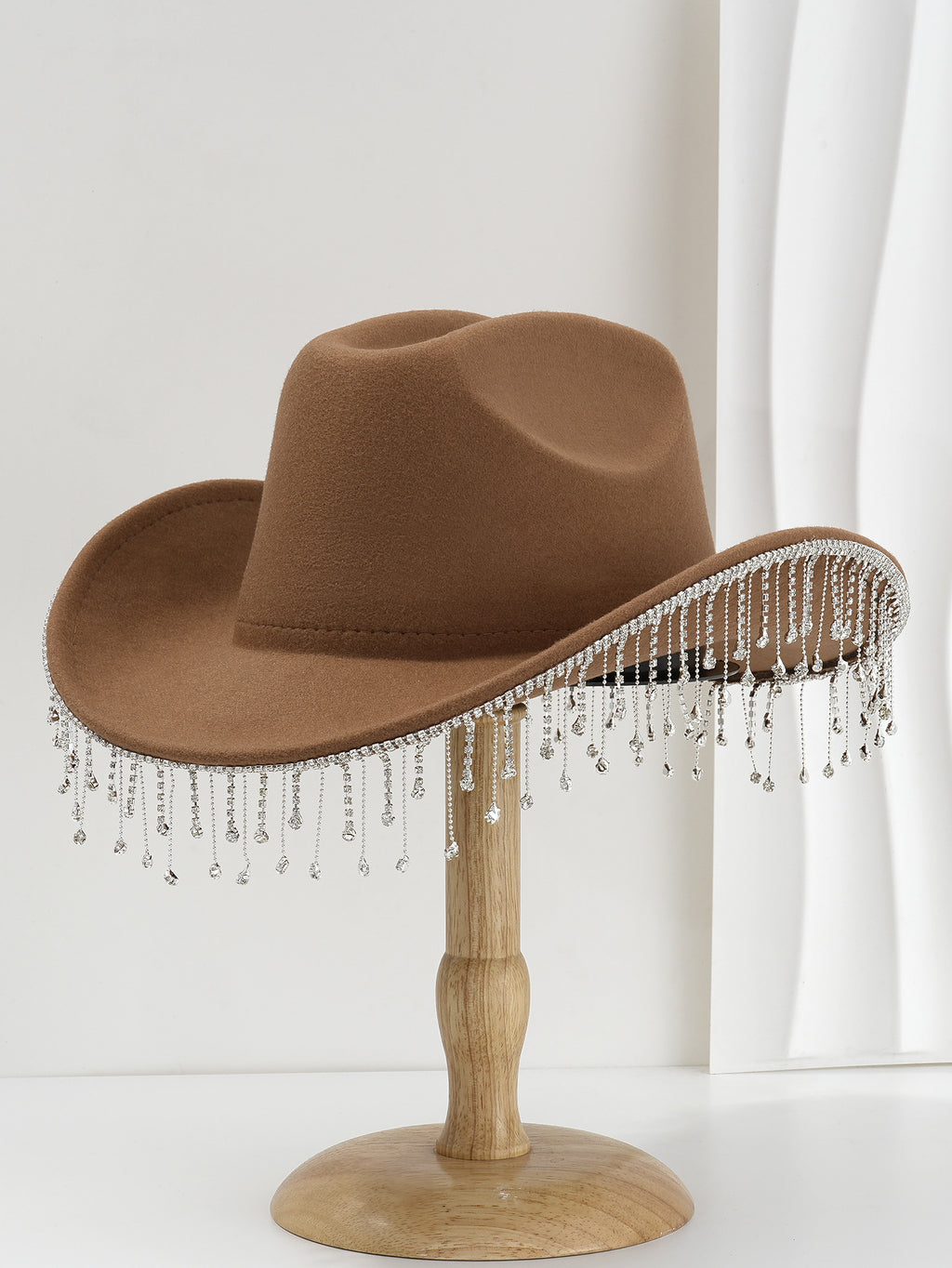 Fringe Wide Brim Cowboy Hat