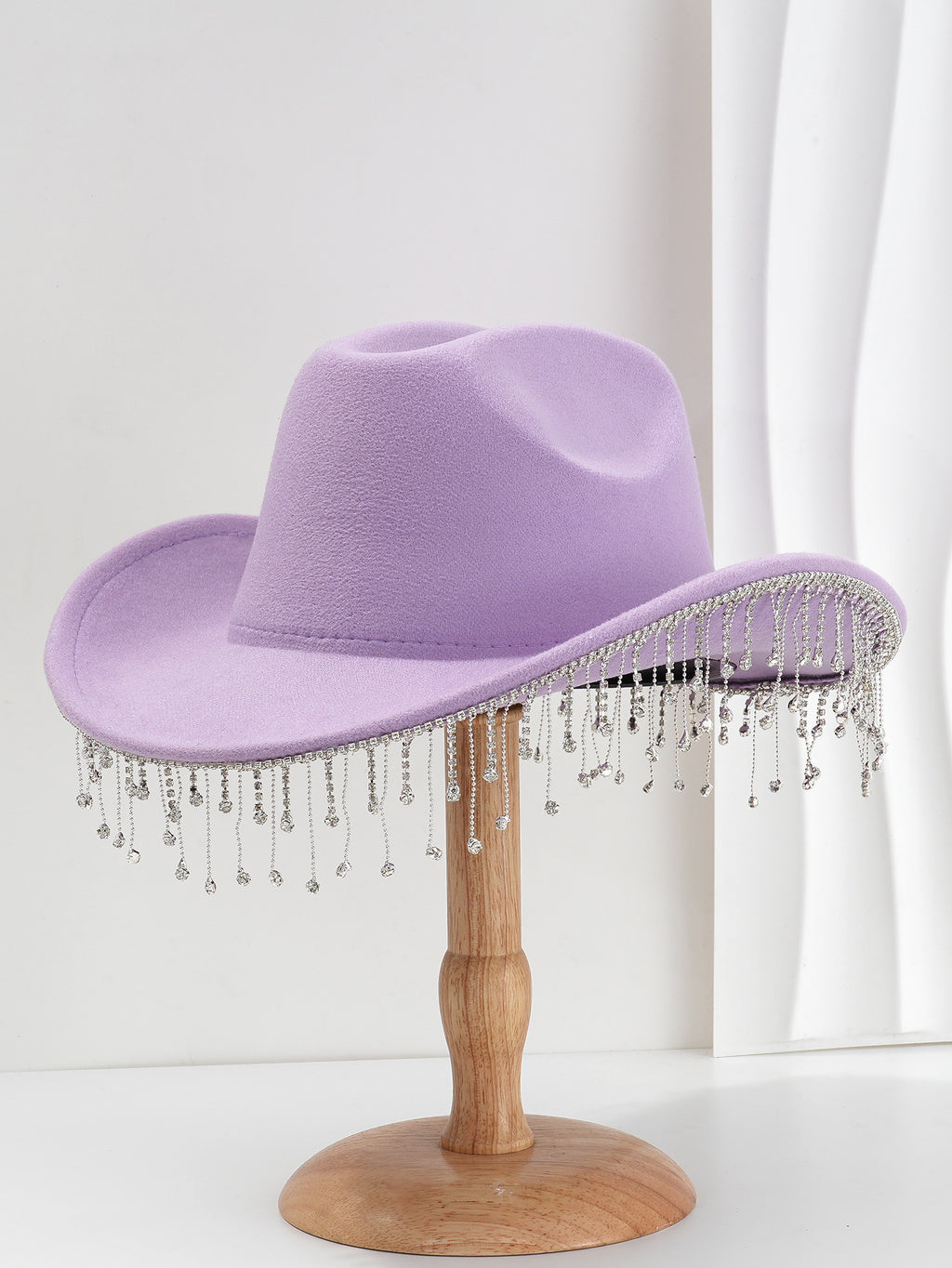 Fringe Wide Brim Cowboy Hat